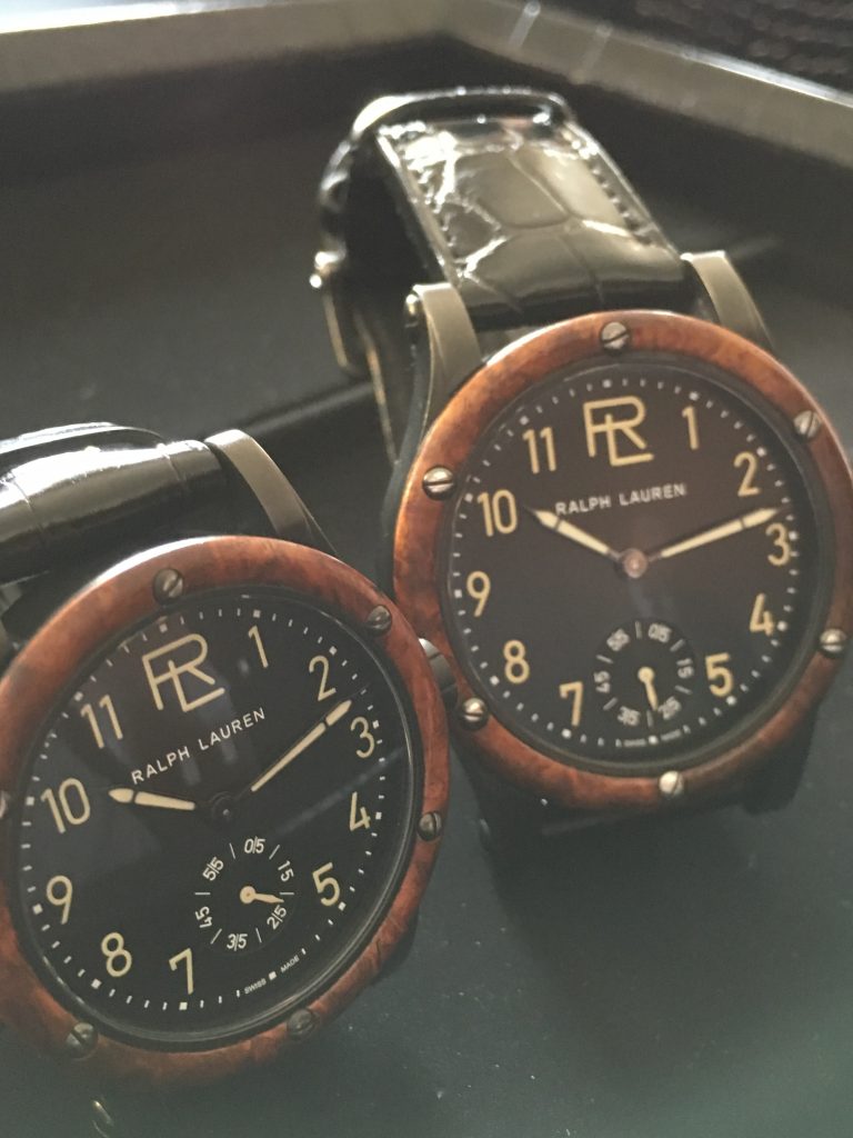 首先介紹的是Automotive，手上鏈機芯RL701出自同集團名廠積家（Jaeger-LeCoultre），設計以1938年出產的古董跑車Bugatti Type 57SC Atlantic Coupe為靈感，採用噴丸黑色砲銅不銹鋼錶殼，與安波那木樹瘤錶圈形成強烈對比，加上黑色短吻鱷魚皮錶帶，充滿男性型格魅惑。其實此系列在早幾年已經亮相，只是品牌收到不少意見認為當時推出的直徑45毫米錶殼有點太大，故今年特別推出39毫米版本，以饗偏好小尺寸的錶迷。