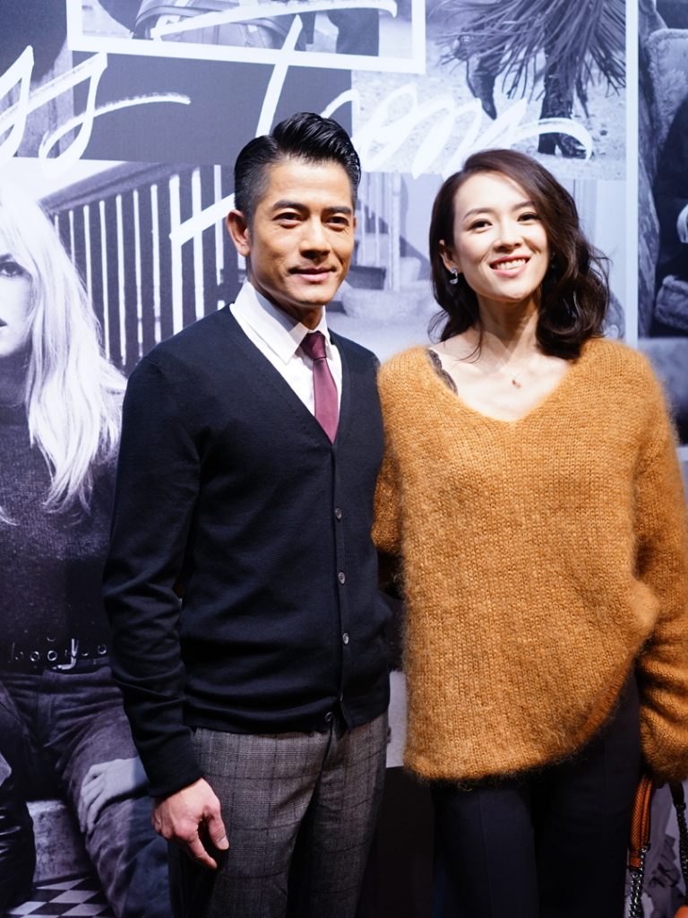 郭富城與章子怡一同現身Tod’s在東京表參道舉行的Timeless Icons 展覽酒會。