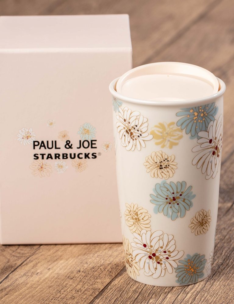 12oz Starbucks X Paul & Joe Designer Collection Floral Double Wall Mug 2