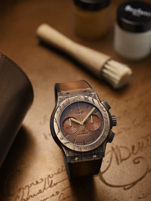 Hublot Classic Fusion Chrongraph Berluti Cold Gold (2) (Copy)