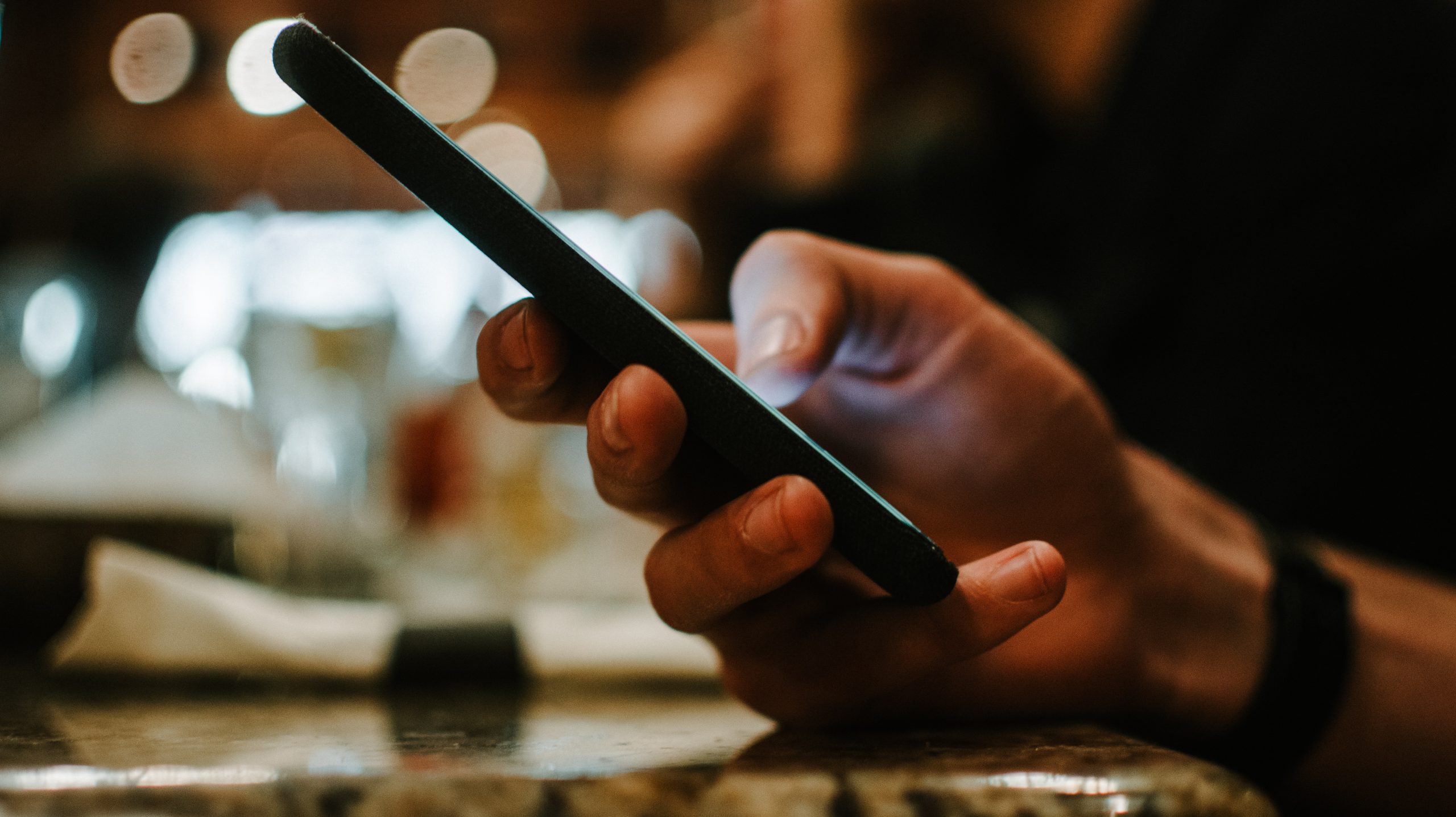 person holding smartphone
