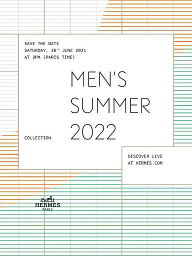 巴黎時裝周直播線上看丨Hermès 2022春夏男裝騷將於26/6晚上8時正式登場