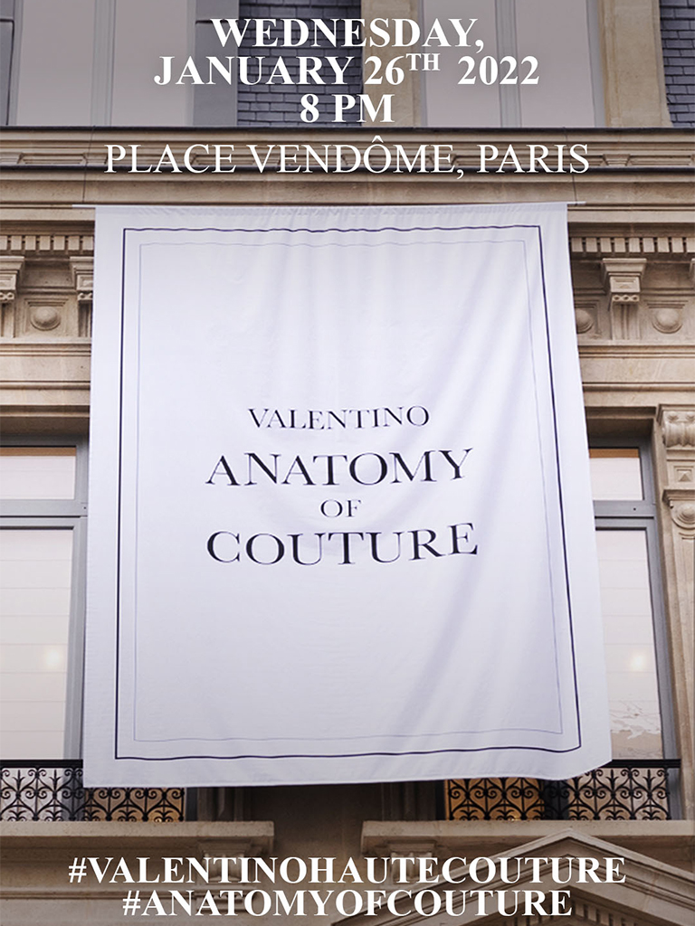 時裝騷線上直播丨Valentino Anatomy of Couture 2022春夏男女裝高訂系列即將上演