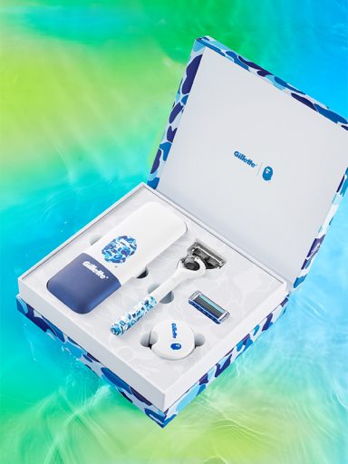 Gillette X A Bathing Ape 推出全球限量版「引力盒」｜ 攜手打造極致剃鬍體驗