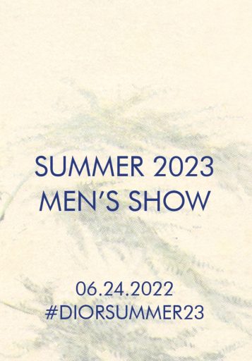時裝騷線上直播丨Dior 2023春夏男裝騷即將於巴黎發佈