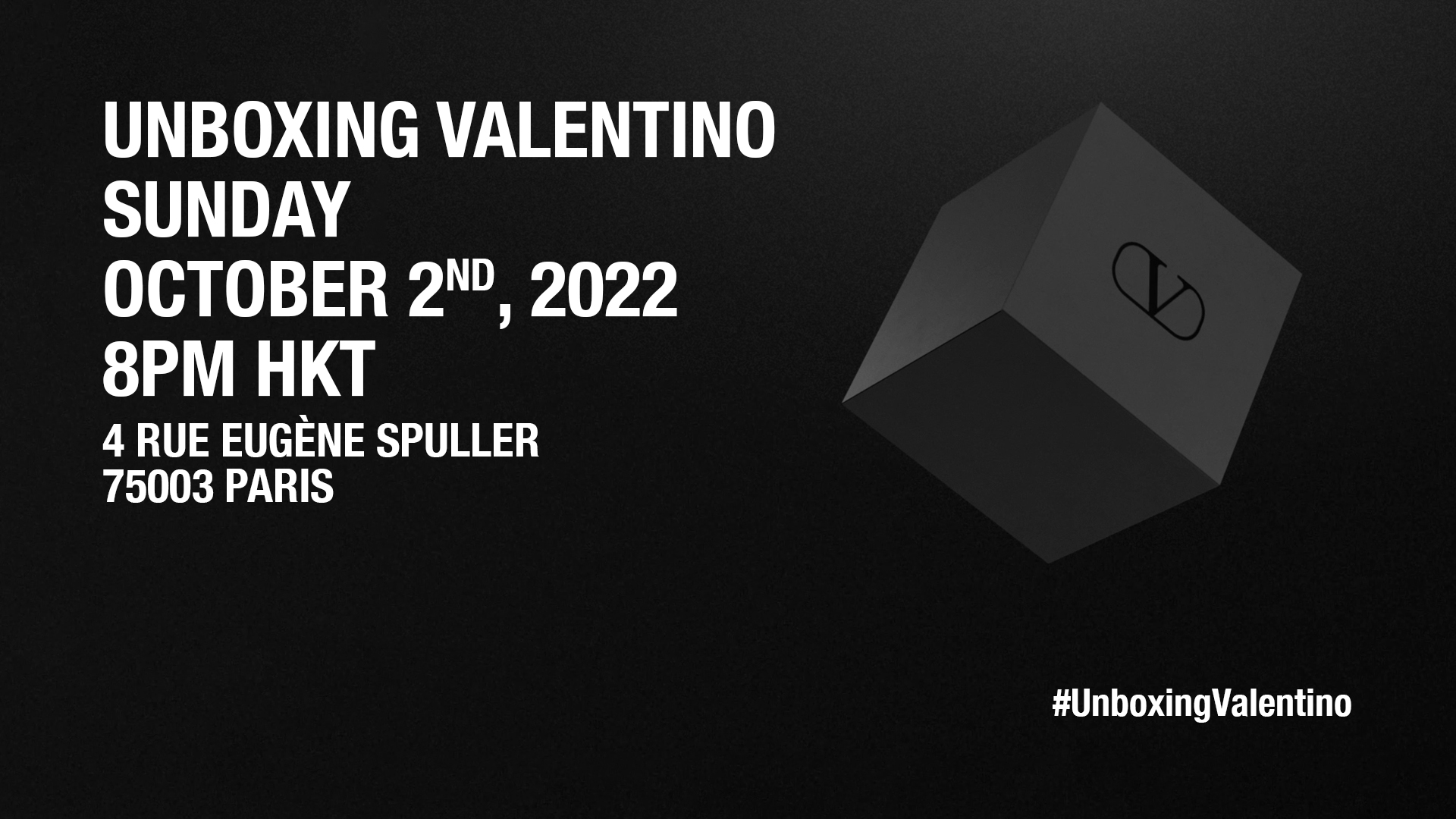 時裝騷線上直播丨Valentino 2023春夏Unboxing Valentino系列時裝騷將於巴黎發佈