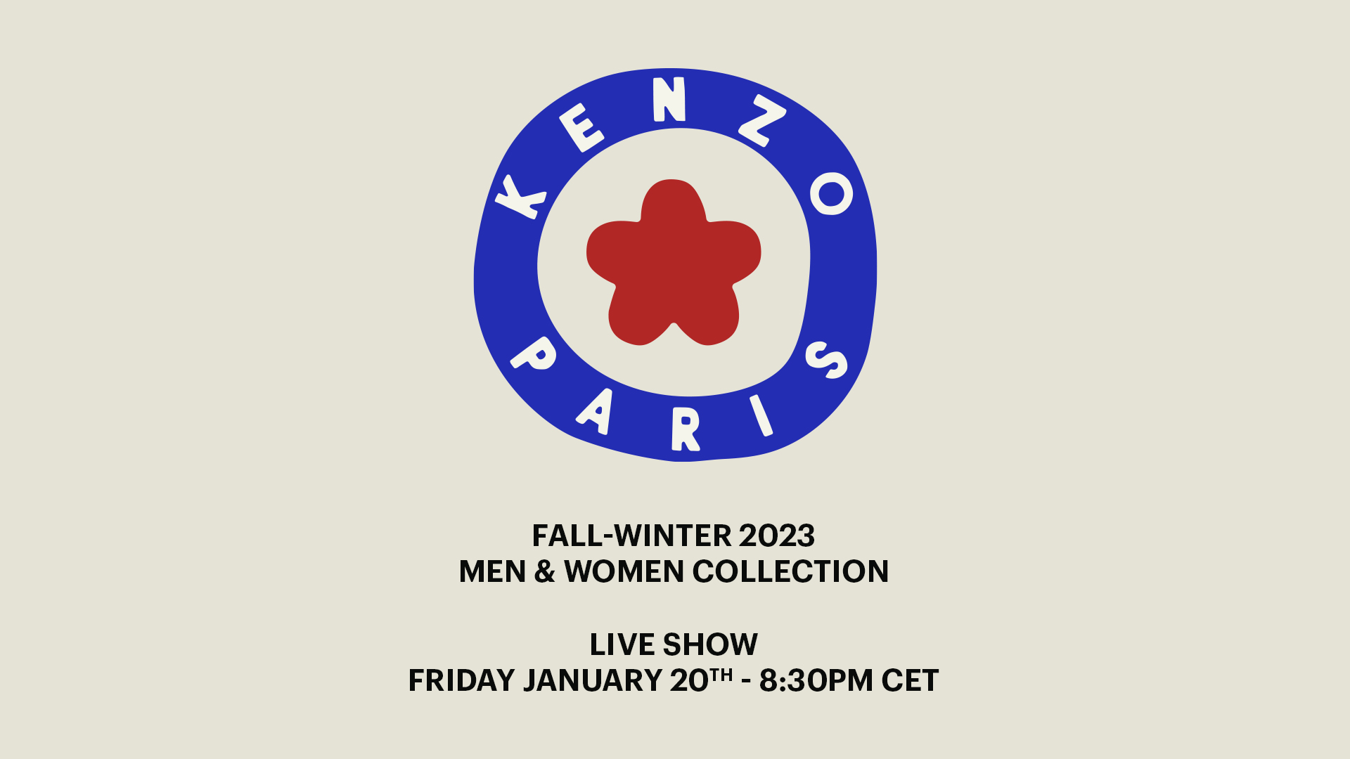 巴黎時裝騷直擊！KENZO 2023秋冬系列時裝騷將於巴黎發佈，想知品牌創意總監Nigo將會為大家帶來甚麼最新設計，就讓men’s uno帶你同步觀賞直播！
