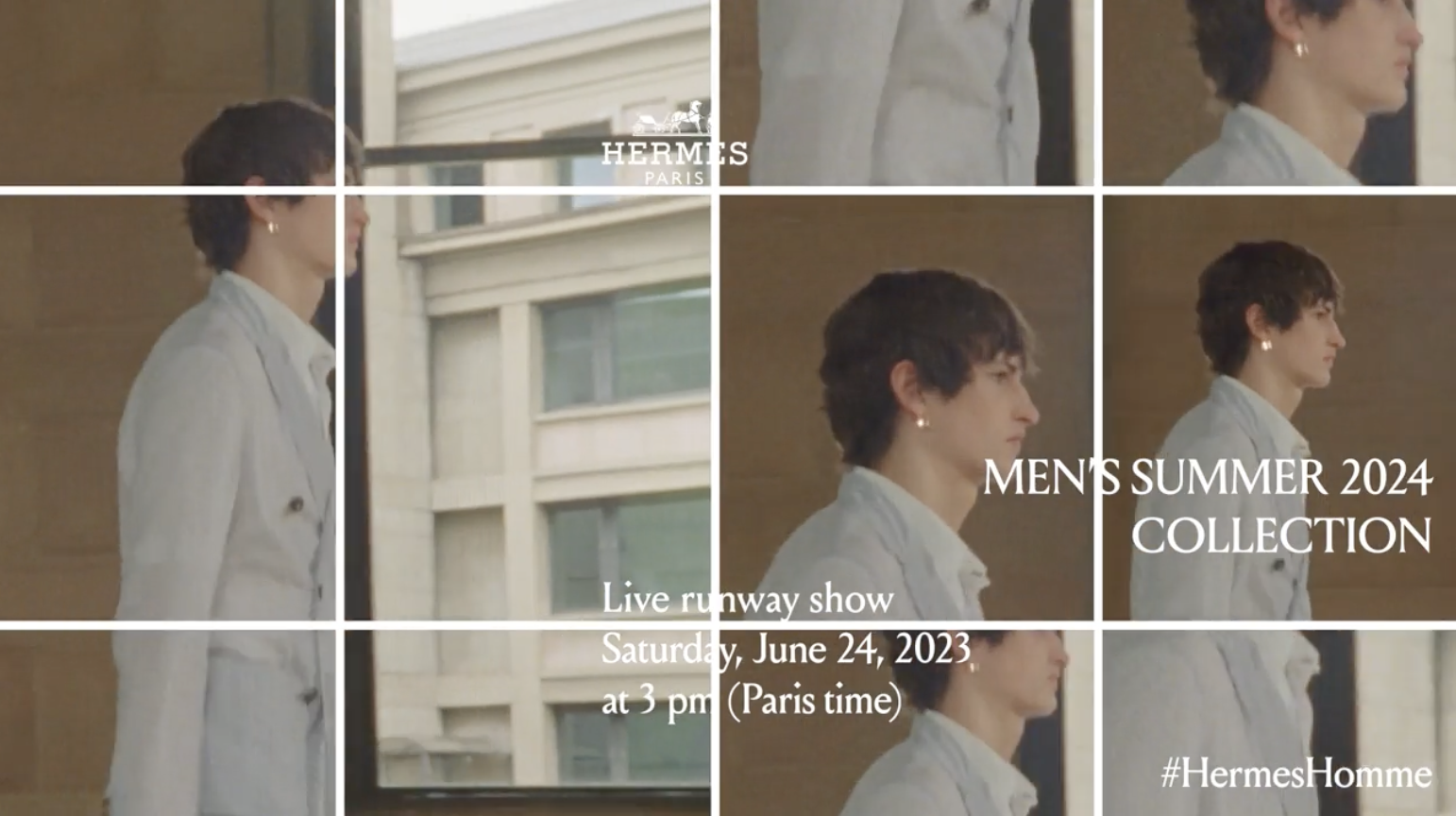  時裝騷線上直播丨Hermès 2024春夏男裝騷即將於巴黎登場