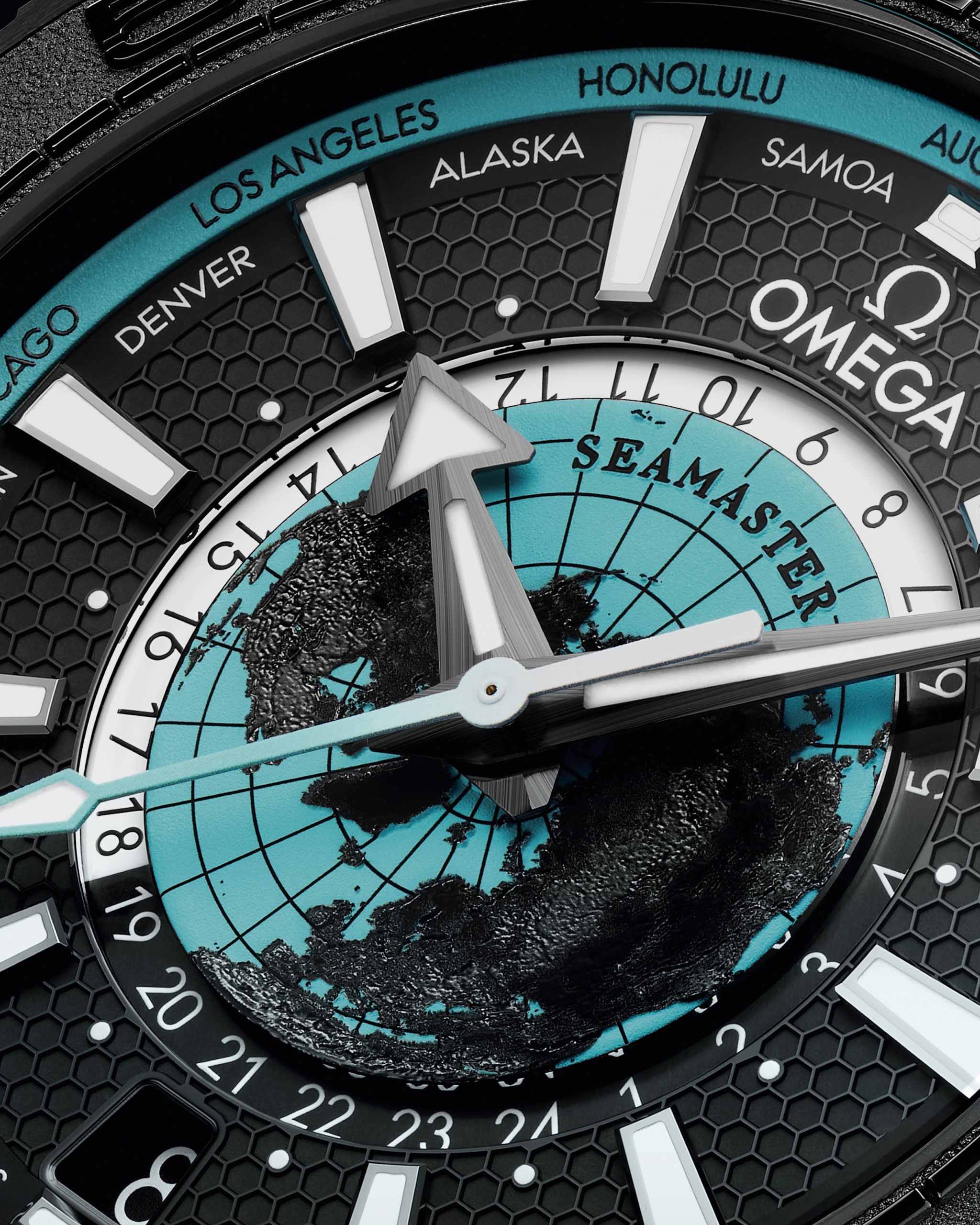 Omega Planet Ocean Worldtimer世界時腕錶