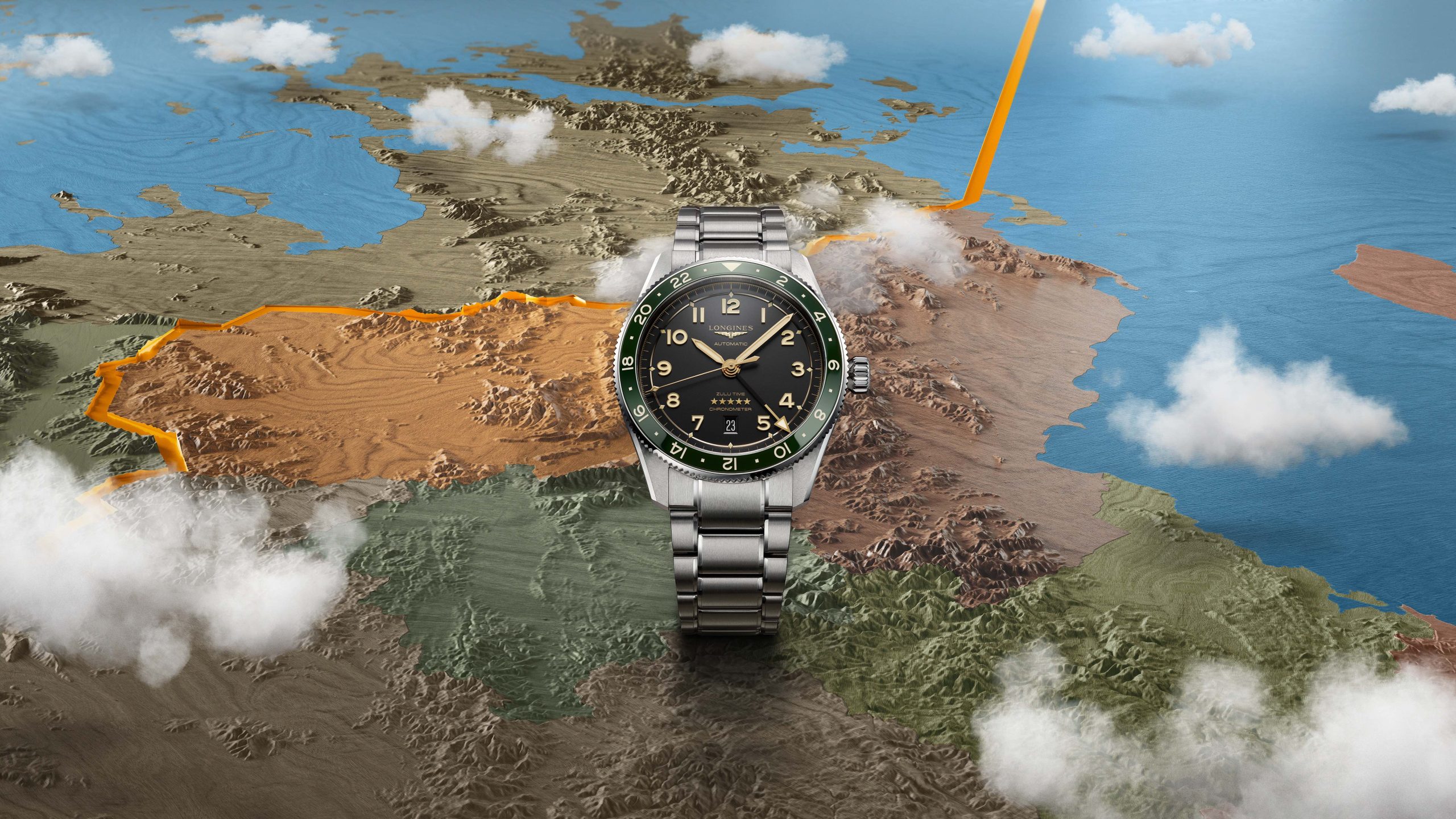 Longines浪琴先行者系列Spirit Zulu Time 1925腕錶由來與演變;2022年:Longines Spirit Zulu Time(編號L3.812.4.63.2)