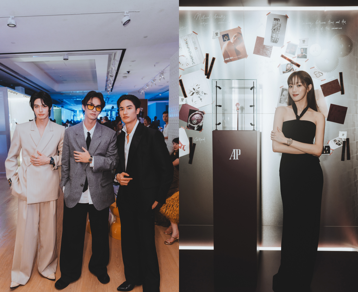 演員WIN Metawin、Bright Vachirawit、Tay Tawan Vihokratana、李聖經出席Audemars Piguet愛彼150周年慶典及新錶發佈活動。PHOTO/ AUDEMARS PIGUET
