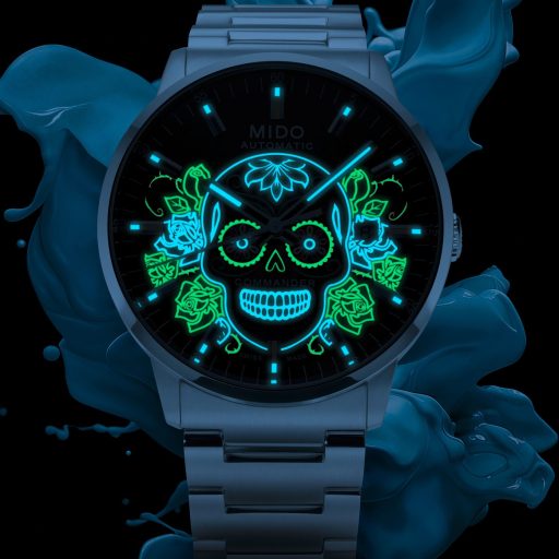 Mido美度表亡靈節主題骷髏頭腕錶Commander Gradient Catrines： 向墨西哥文化致敬！