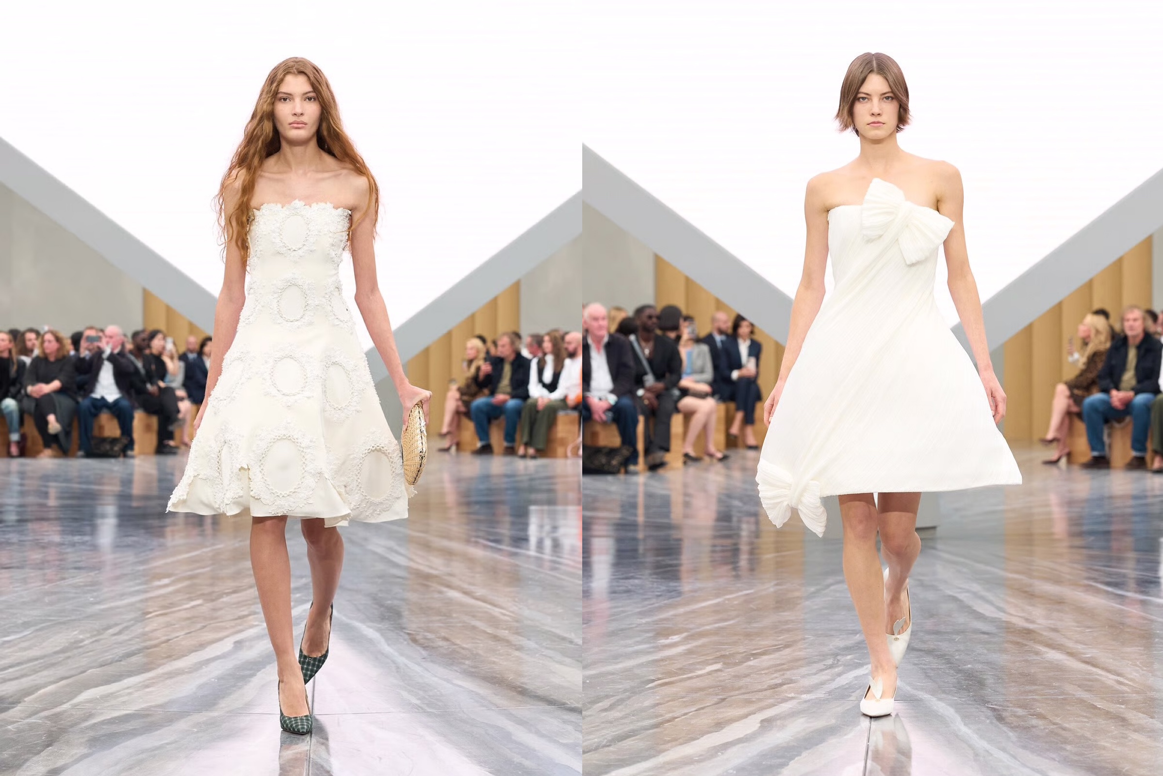 Cloud Dancer或近似的色調，有機會成為來年時裝的主流趨勢。PHOTO / Dior