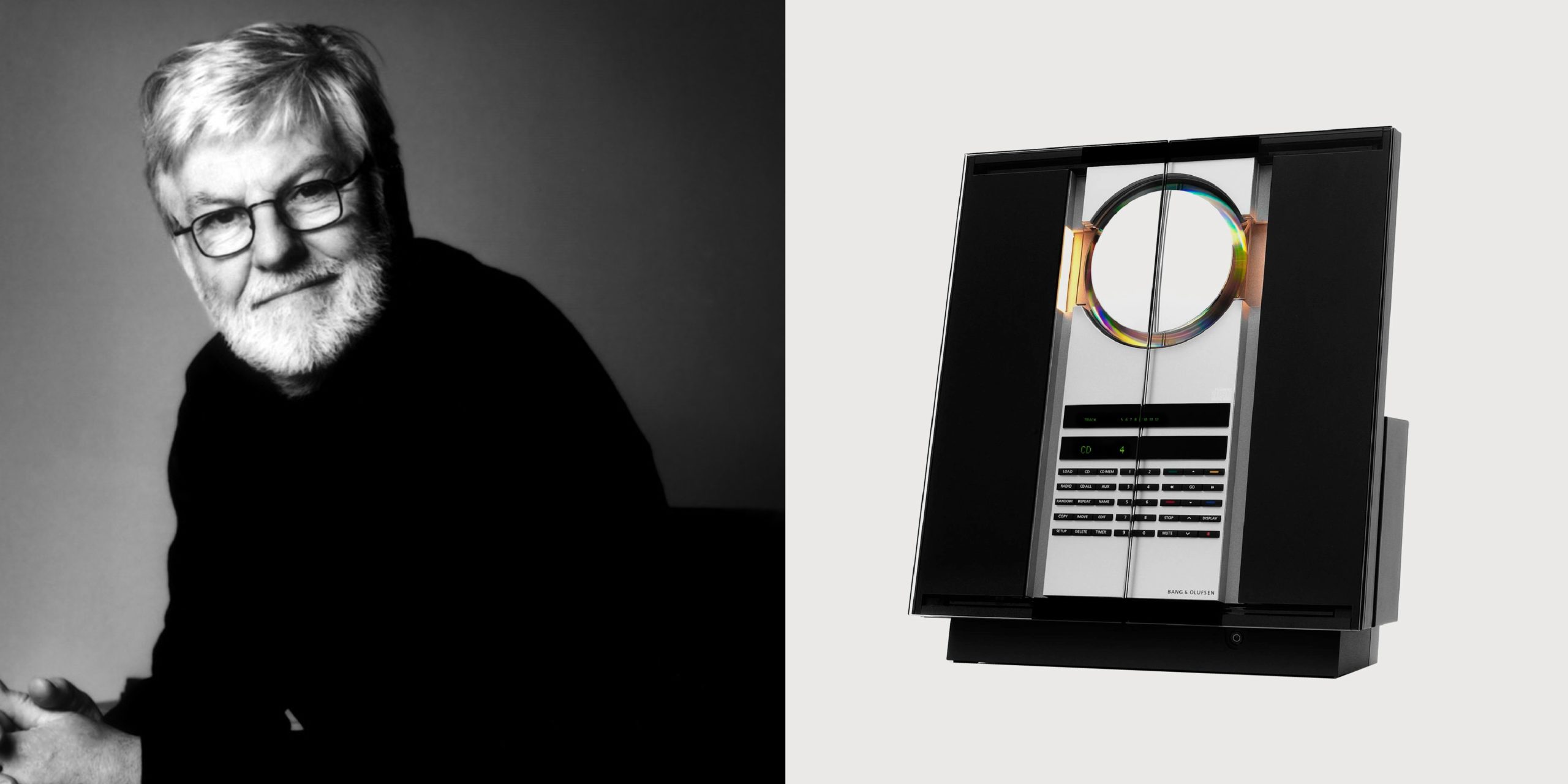 出自David Lewis手筆的CD播放器Beosound 3200，玻璃門能感應用家手勢自動開啟，充滿未來感。PHOTO / Bang & Olufsen