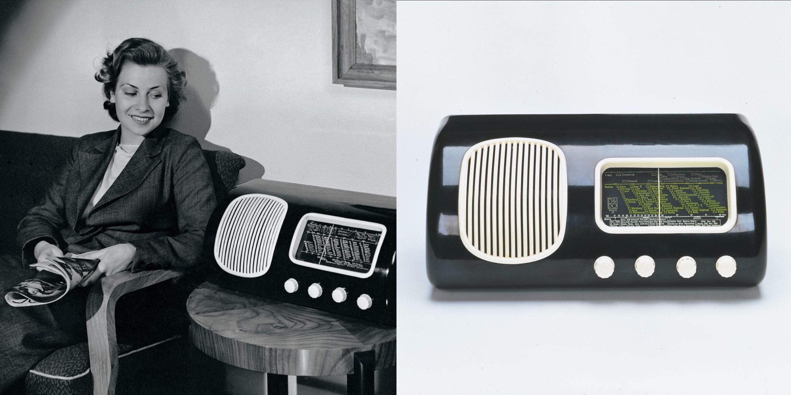 靈感源自汽車儀錶板的收音機Beolit 39，是品牌首款以「Beo」命名的產品。PHOTO / Bang & Olufsen