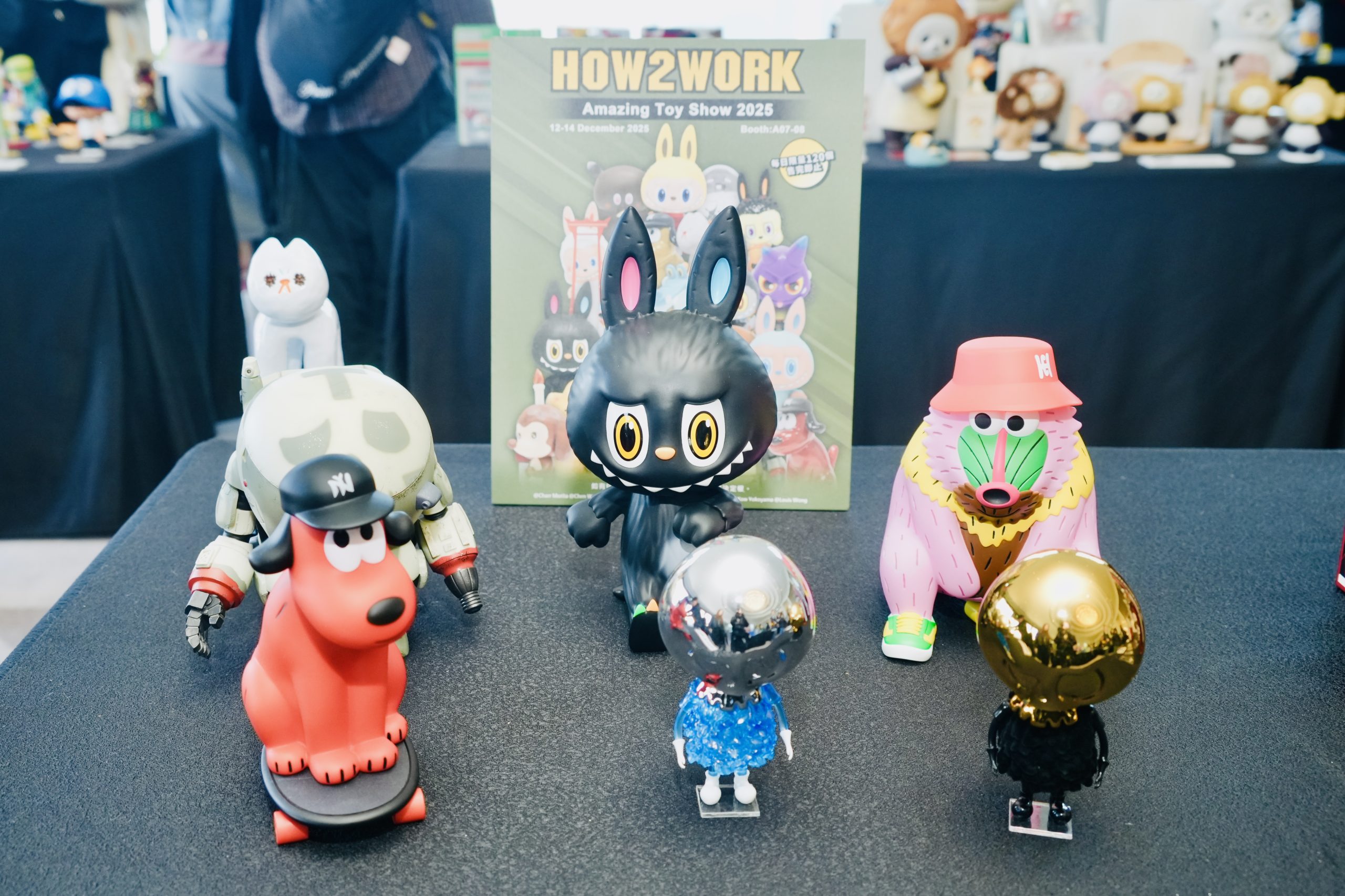 How2Work福袋以每日限量120個及先到先得形式發售,袋內更包含部份從未於香港發售的產品。PHOTO / Amazing Toy Show 2025