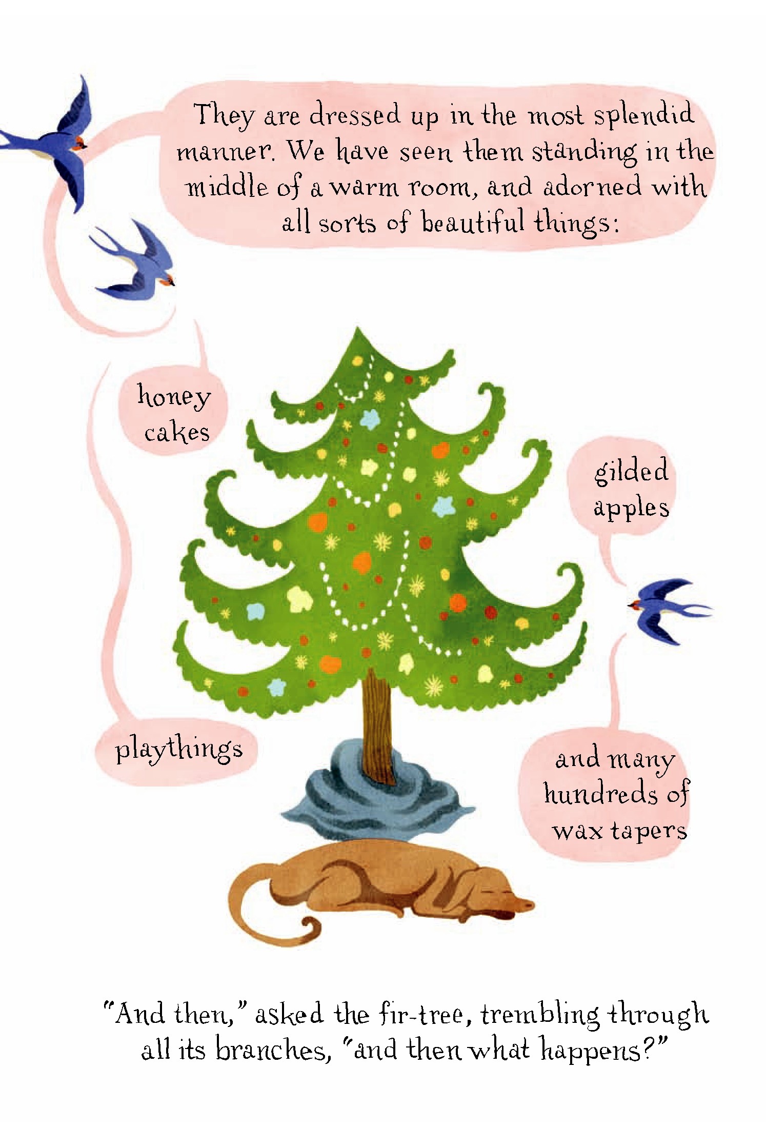 《The Fir Tree》見證安徒生的寫作風格從浪漫主義轉向悲觀主義，題材側重於對人生現實的描繪。PHOTO / Internet