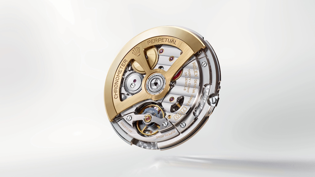 7140型機芯配備Chronergy擒縱系統、Syloxi矽游絲及Paraflex緩震裝置,性能通過COSC瑞士官方天文台及勞力士實驗室頂級天文台精密時計認證。PHOTO/ ROLEX