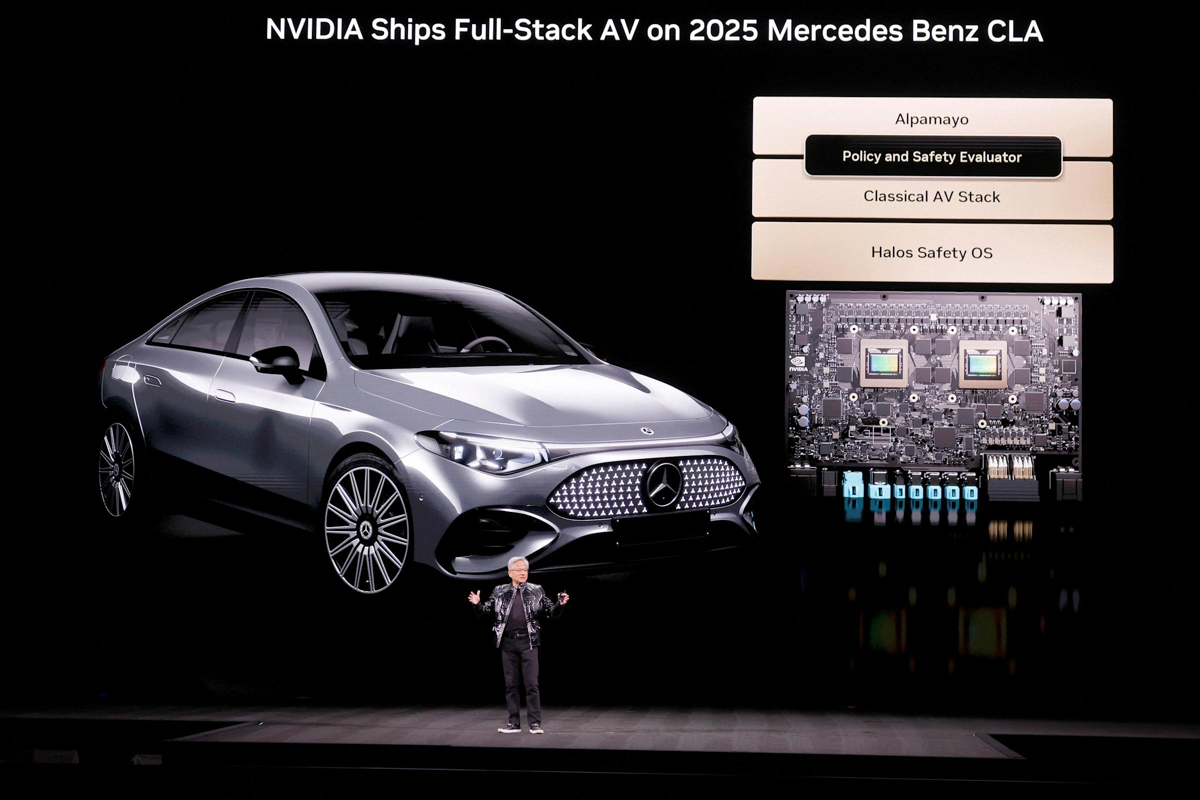 由NVIDIA開發的Alpamayo項目，有望令汽車能夠「獨立思考」。PHOTO / NVIDIA