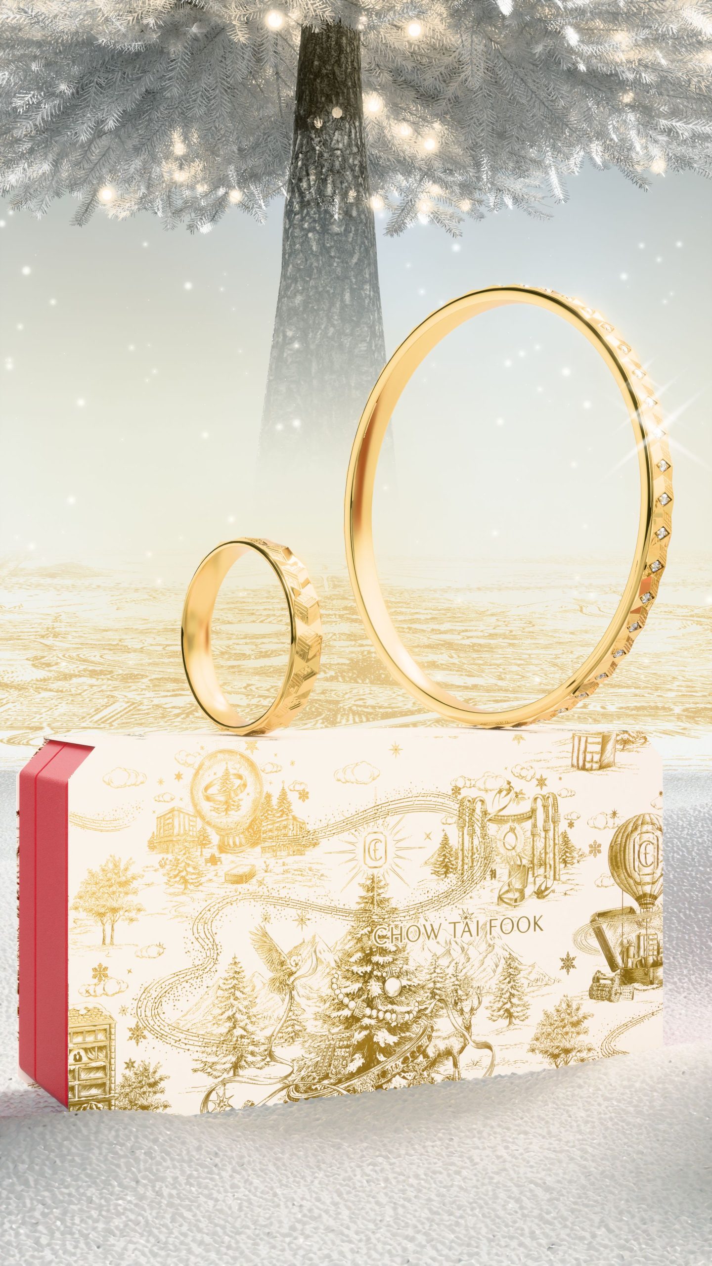 為送上「福」氣的傳統煥發新意，周大福傳福系列的冬日暖意