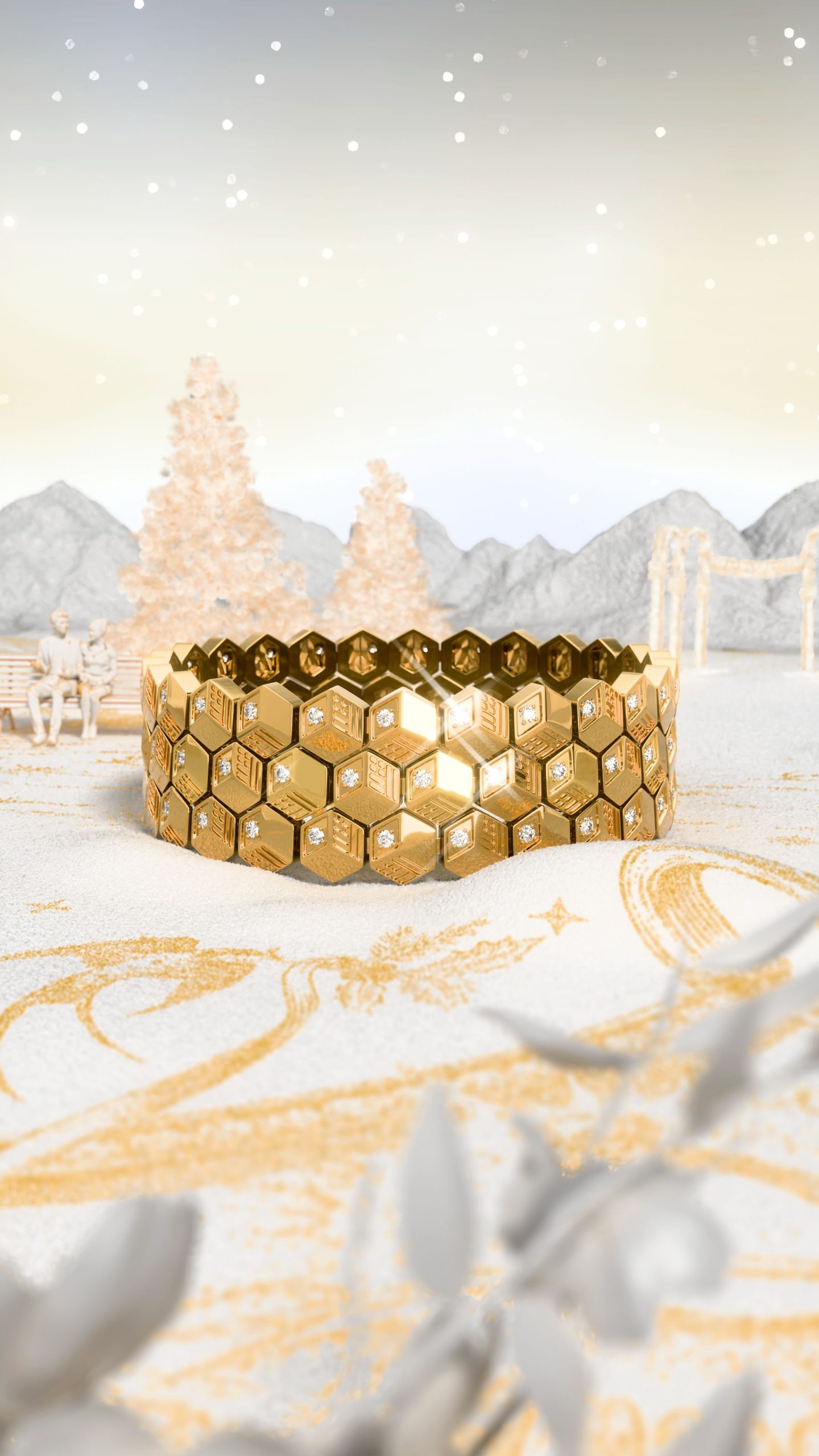 為送上「福」氣的傳統煥發新意，周大福傳福系列的冬日暖意