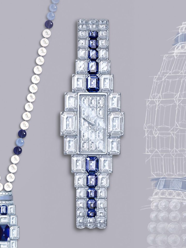 Vacheron Constantin江詩丹頓 Grand Lady Kalla鑽石與藍寶石腕錶：時間結晶