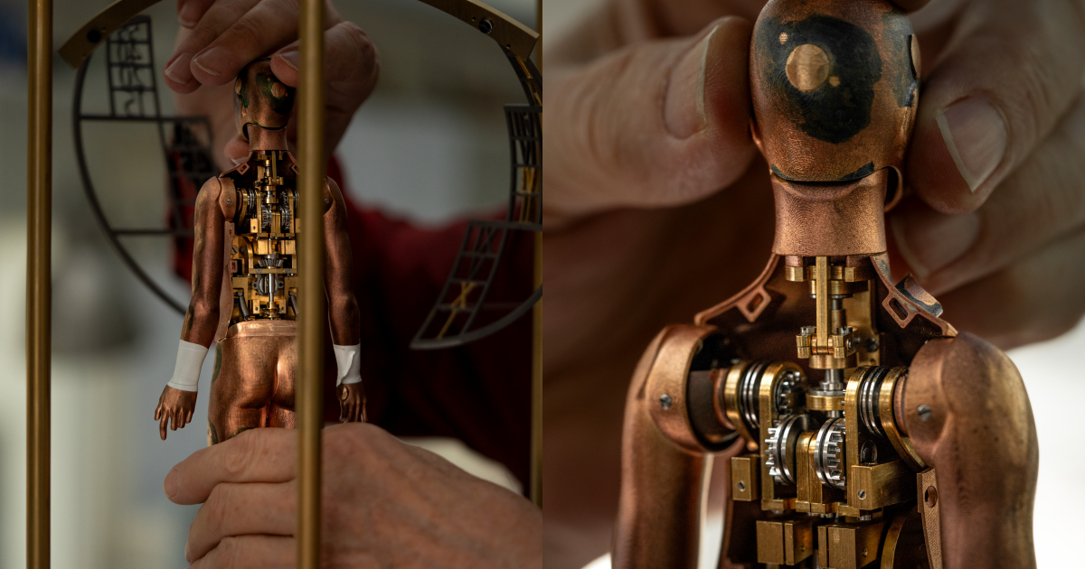 金屬機械動偶「The Astronomer」由瑞士機械動偶大師 François Junod 製造,內設 158 個凸輪,連接天文鐘機芯及音樂盒。PHOTO/ VACHERON CONSTANTIN