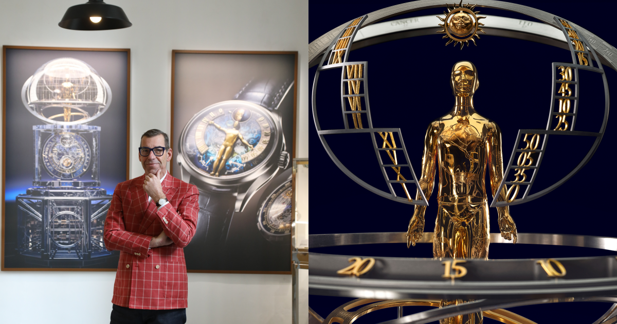 江詩丹頓風格傳承總監 Christian Selmoni親臨香港,淺談全新 La Quête du Temps 座鐘與Métiers d'Art藝術大師系列Tribute to the Quest of Time腕錶的靈感與技術特色。PHOTO/ VACHERON CONSTANTIN