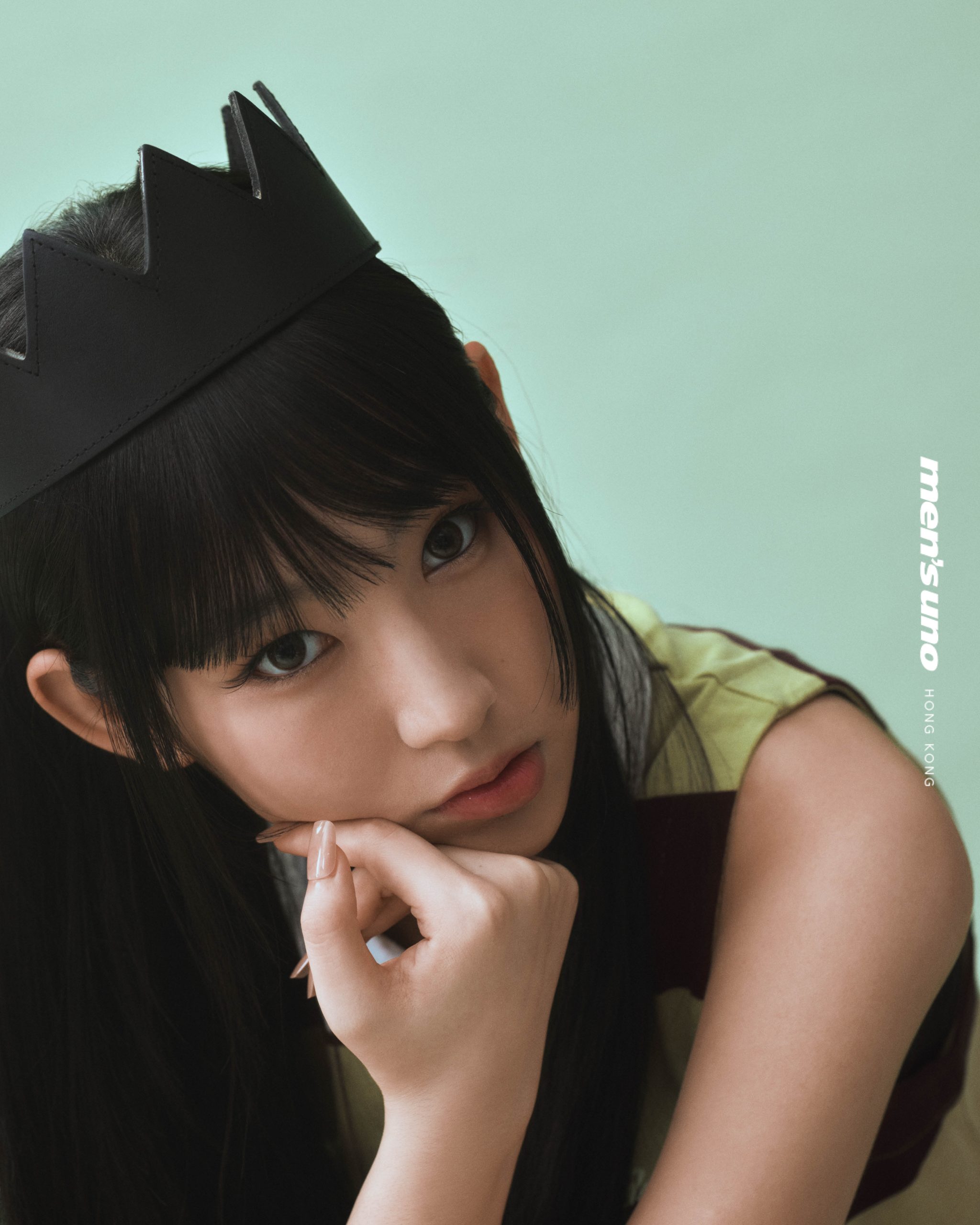 Longchamp 啡綠橫間長裙