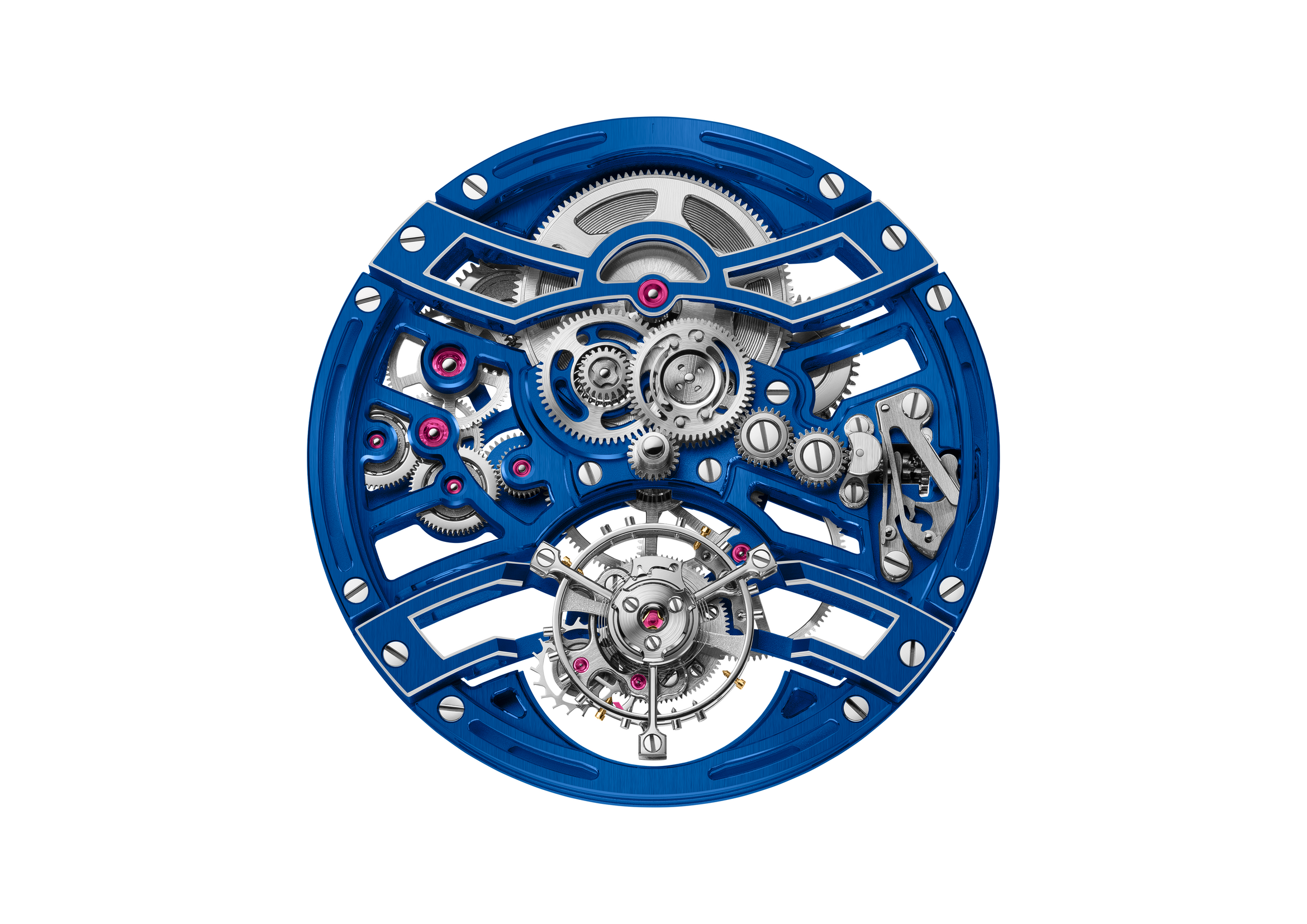 2972自動陀飛輪機芯於2022年面世，是以2950機芯為基礎。機芯主機板、橋板和其他夾板先經過工匠先以CNC數控加工技術裁切，再進行蝕刻，繼而運用EDM放電加工工藝移除微量材質，誤差值範圍極微，技術精密。PHOTO/ AUDEMARS PIGUET