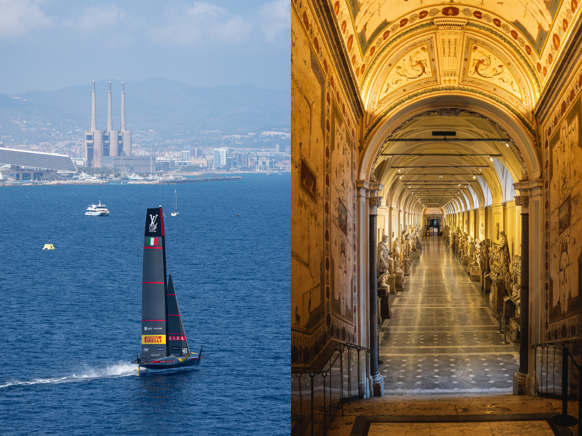 2024年「Luna Rossa體驗之旅」（左）；2024年「萬年曆體驗之旅」（右）PHOTO/ PANERAI