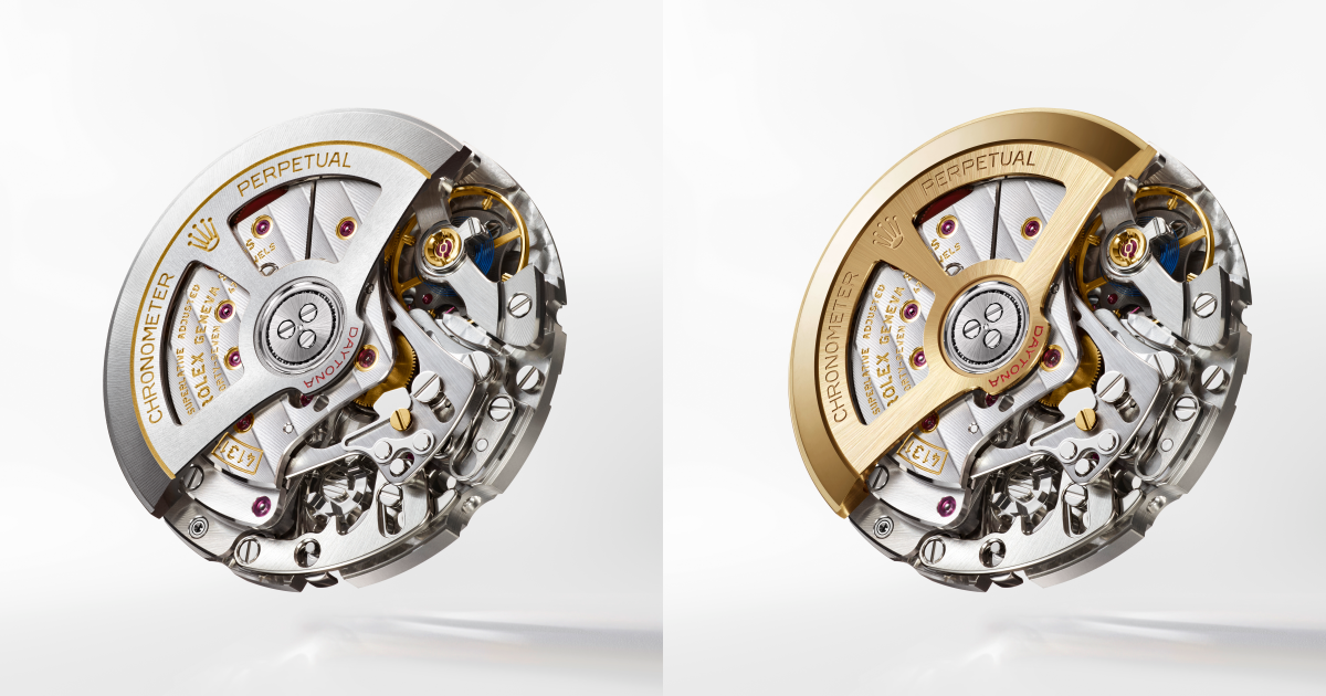 4131型自動上鏈機械計時機芯由勞力士研發及製造,配備導柱輪及垂直計時離合輪裝置;內設勞力士專利Chronergy擒縱系統和藍色Parachrom游絲,有效抵禦強力磁場干擾。勞力士設計的專利高性能Paraflex緩震裝置更能提高機芯抗震力,走時穩定可靠。PHOTO/ Ulysee Frechelin/ROLEX