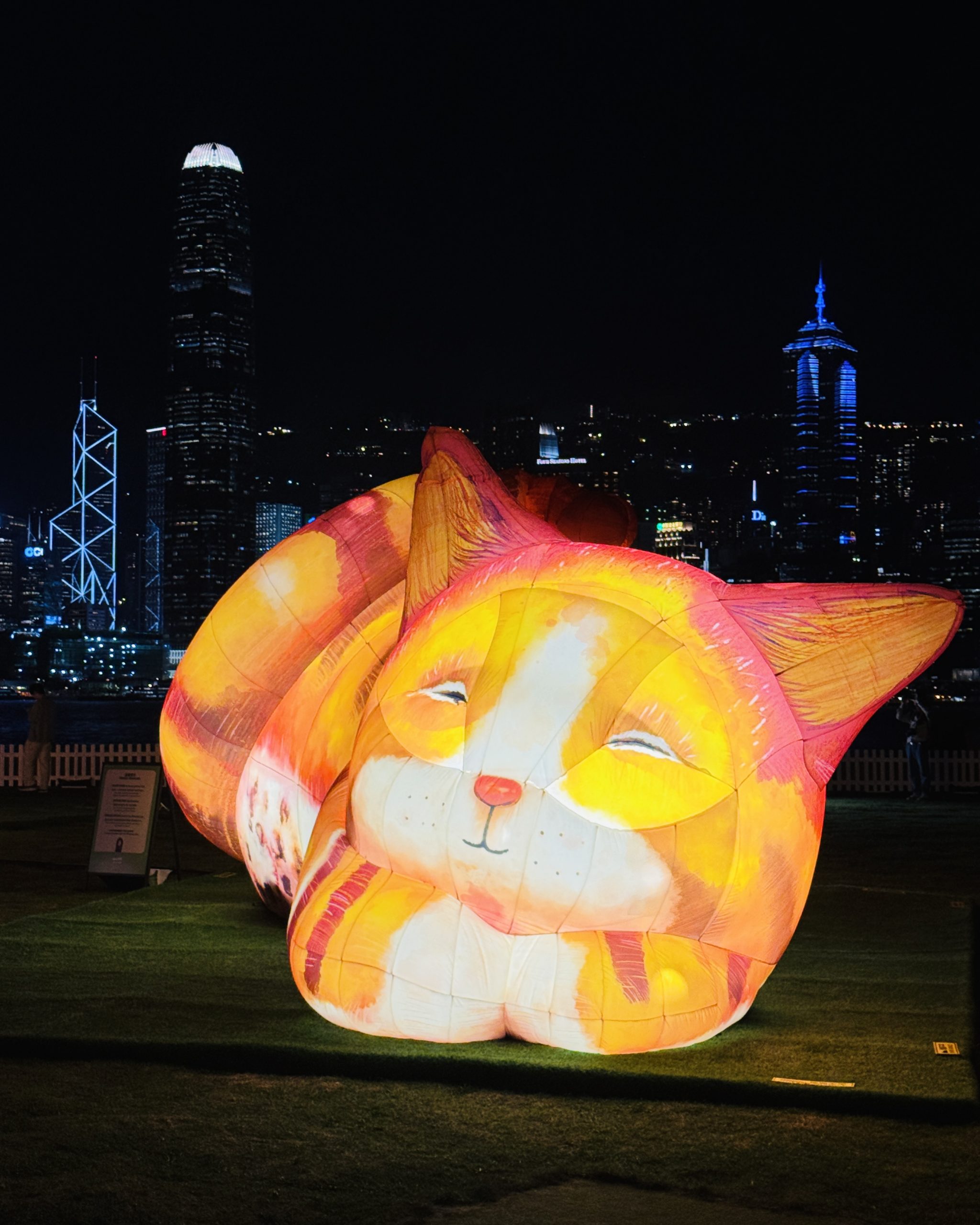 由英國創意工作室Air Giants創作的大型互動裝置《夢遊喵境》,首次於亞洲展出。PHOTO / men's uno HK