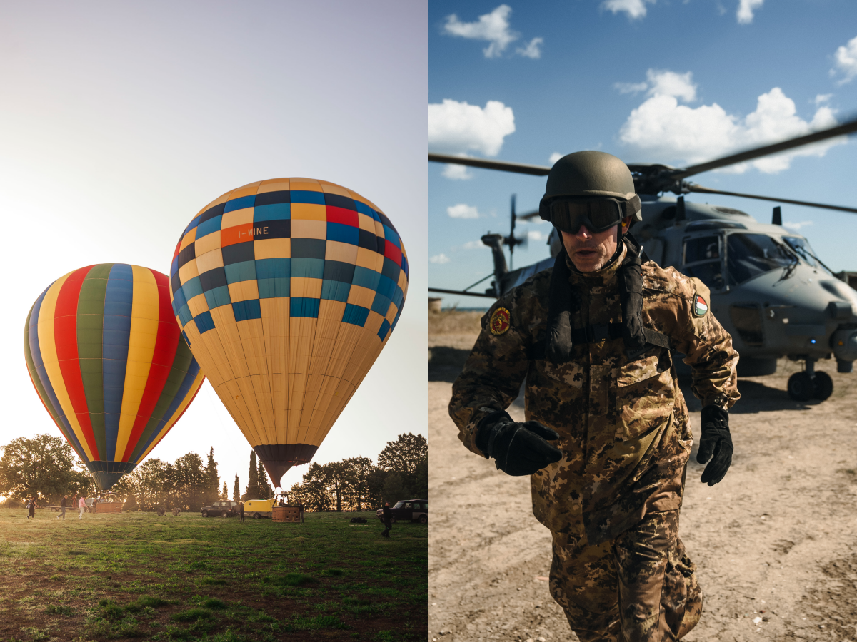 2022年「佛羅倫斯萬年曆體驗之旅」（左）；2022年「海豹突擊隊體驗之旅」（右）PHOTO/ PANERAI