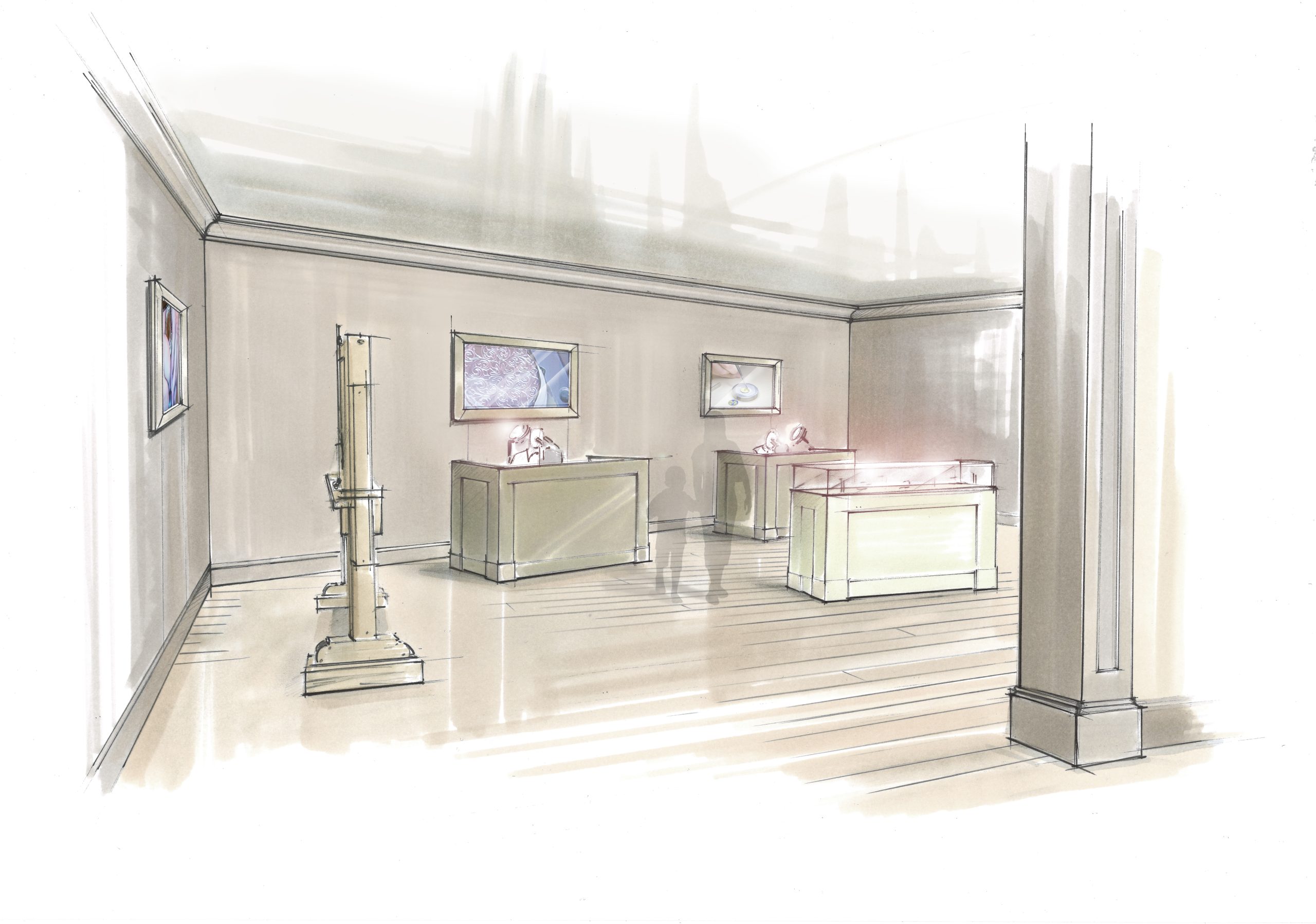 Patek Philippe百達翡麗2026年米蘭鐘錶藝術大展「珍稀手工藝」展區概念圖。PHOTO/ Patek Philippe