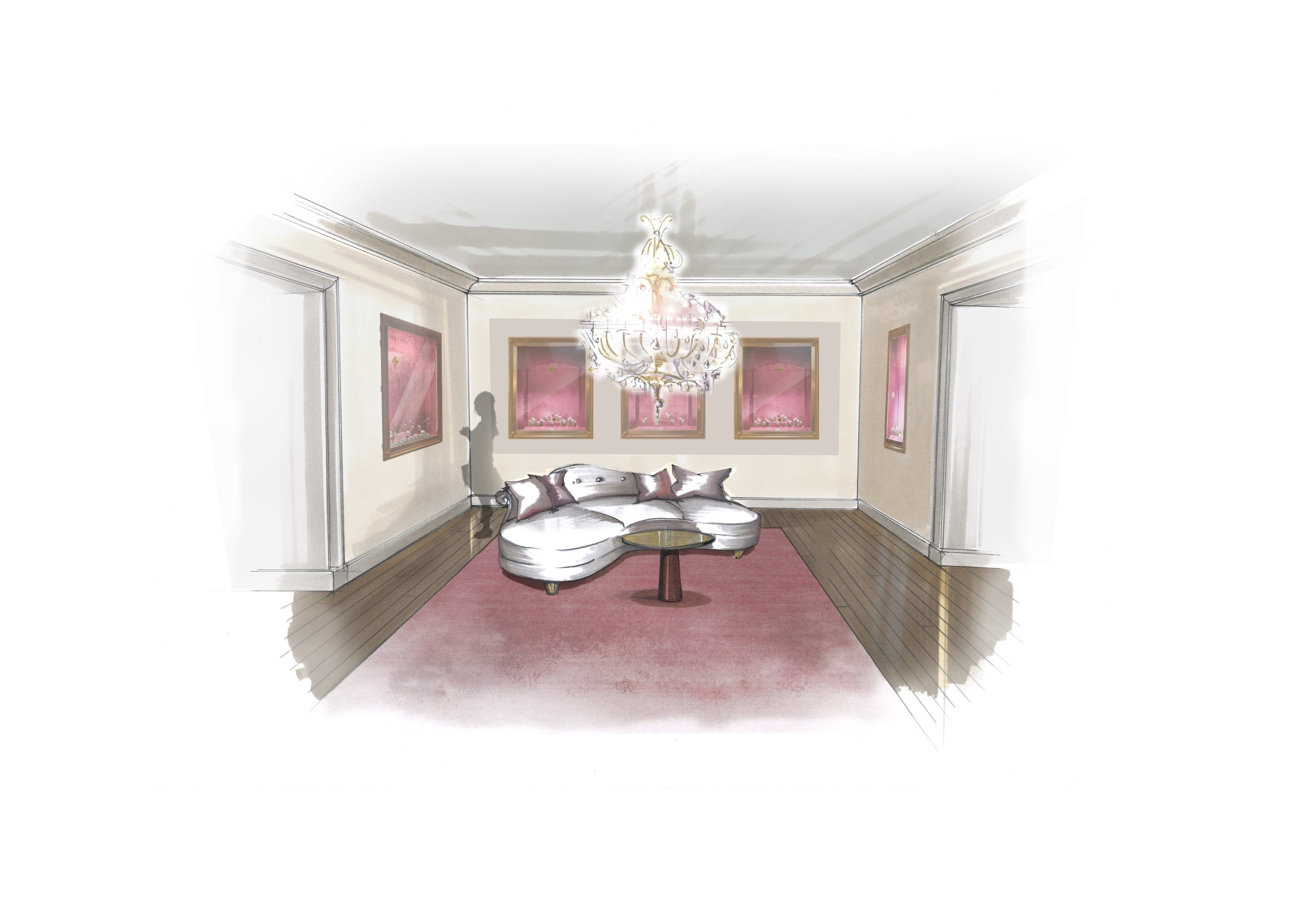 Patek Philippe百達翡麗2026年米蘭鐘錶藝術大展「常規系列時計」展區概念圖。PHOTO/ Patek Philippe