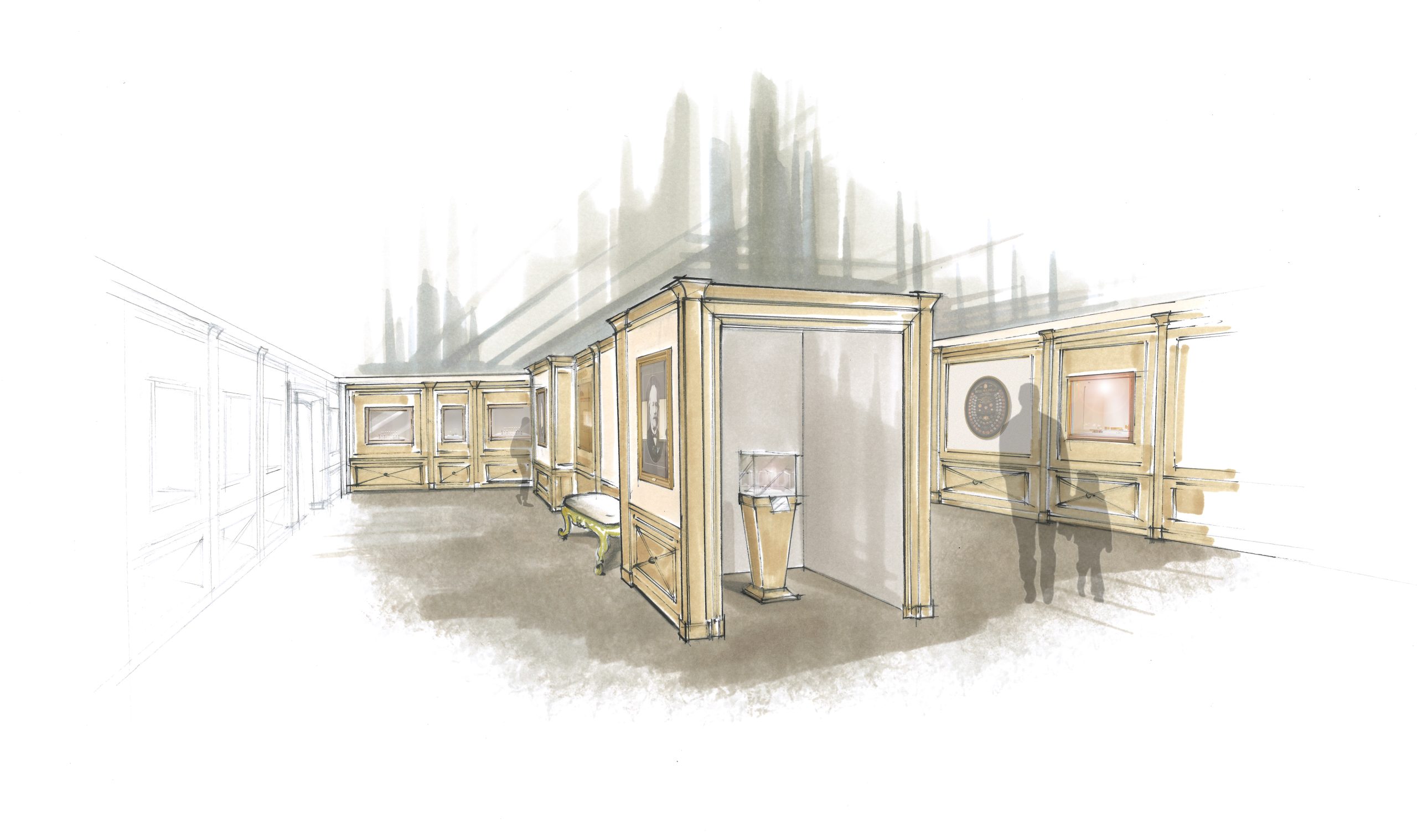 「百達翡麗博物館」展區概念圖。PHOTO/ Patek Philippe