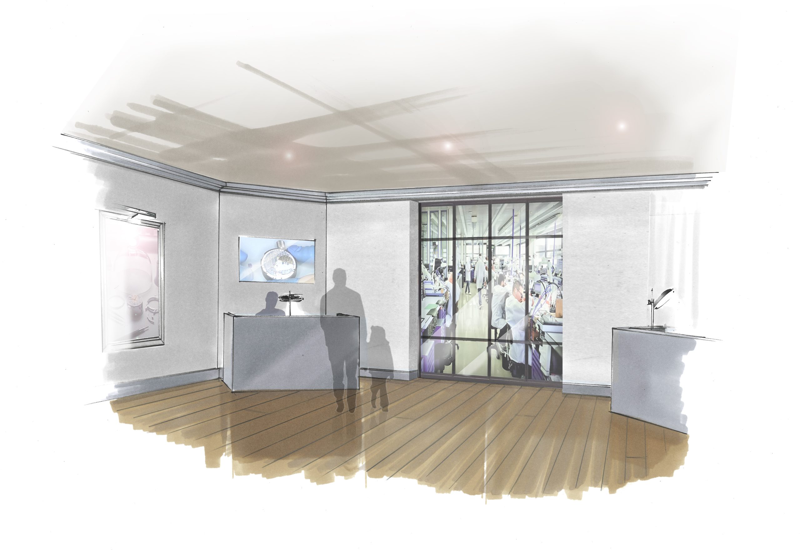 「製錶工匠」展區概念圖。PHOTO/ Patek Philippe