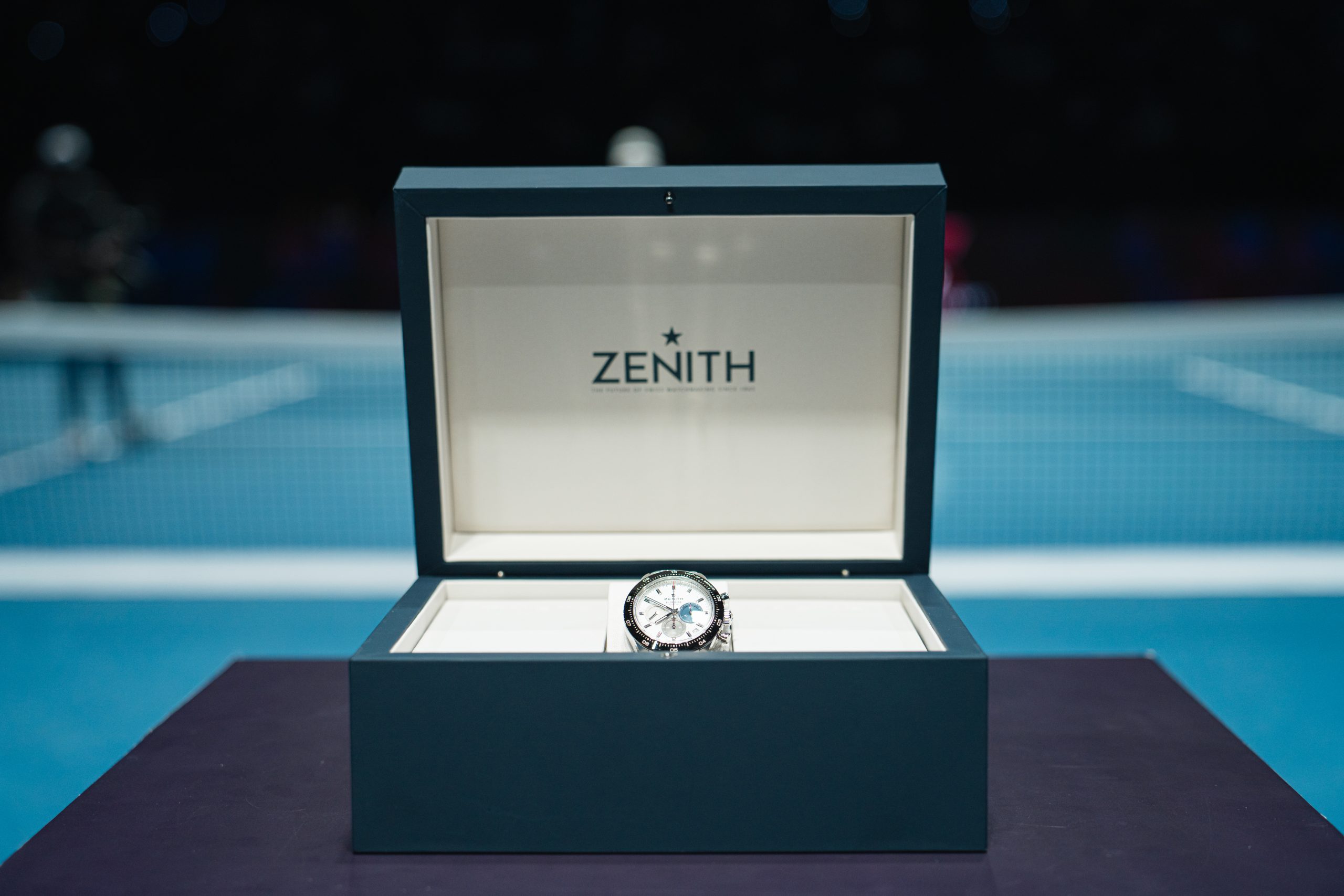 去年Cerúndolo獲品牌頒發Chronomaster Sport白色錶盤計時腕錶。PHOTO/ZENITH