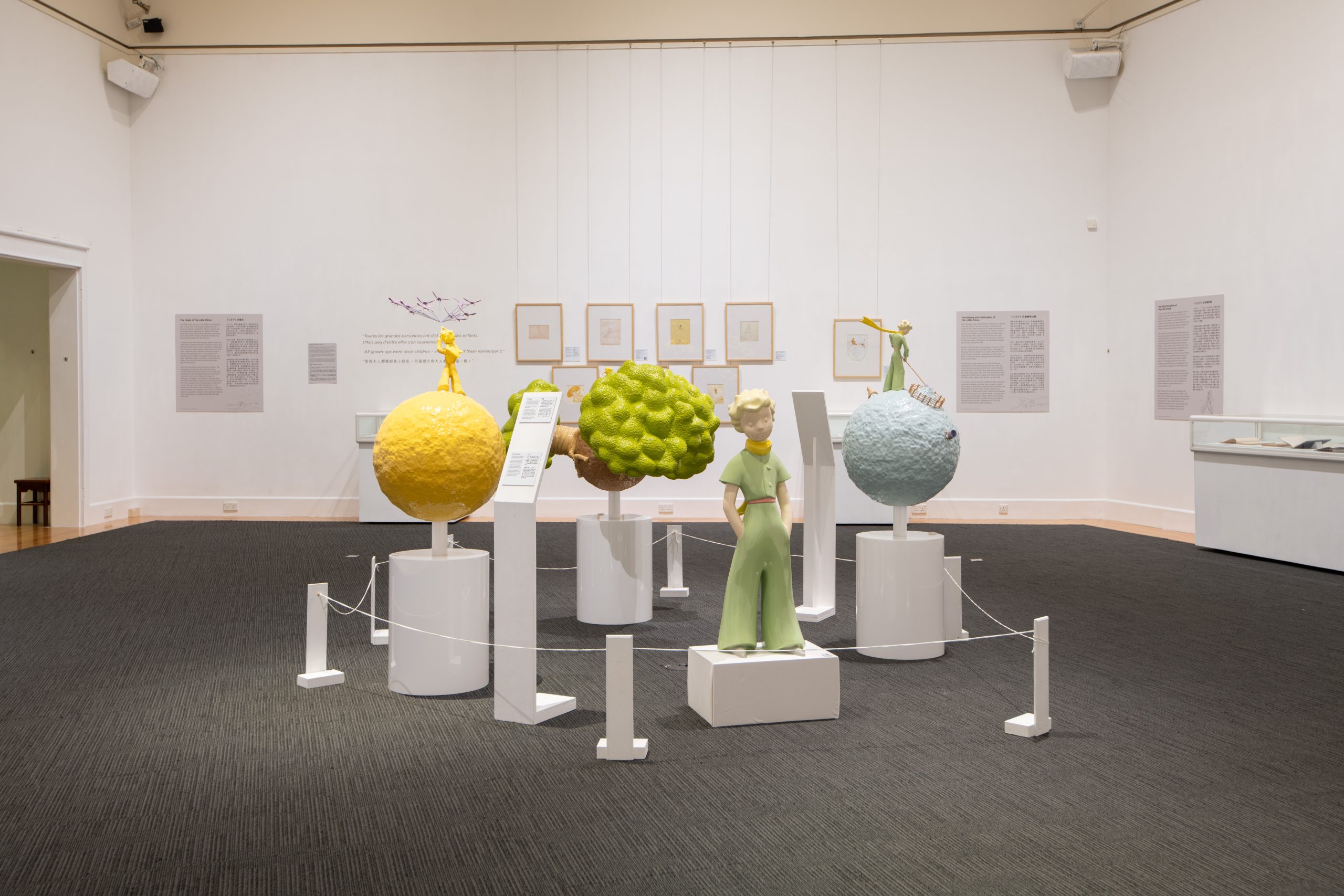 現場設有香港展覽獨家的一比一比例《小王子》雕塑。PHOTO / The University Museum and Art Gallery