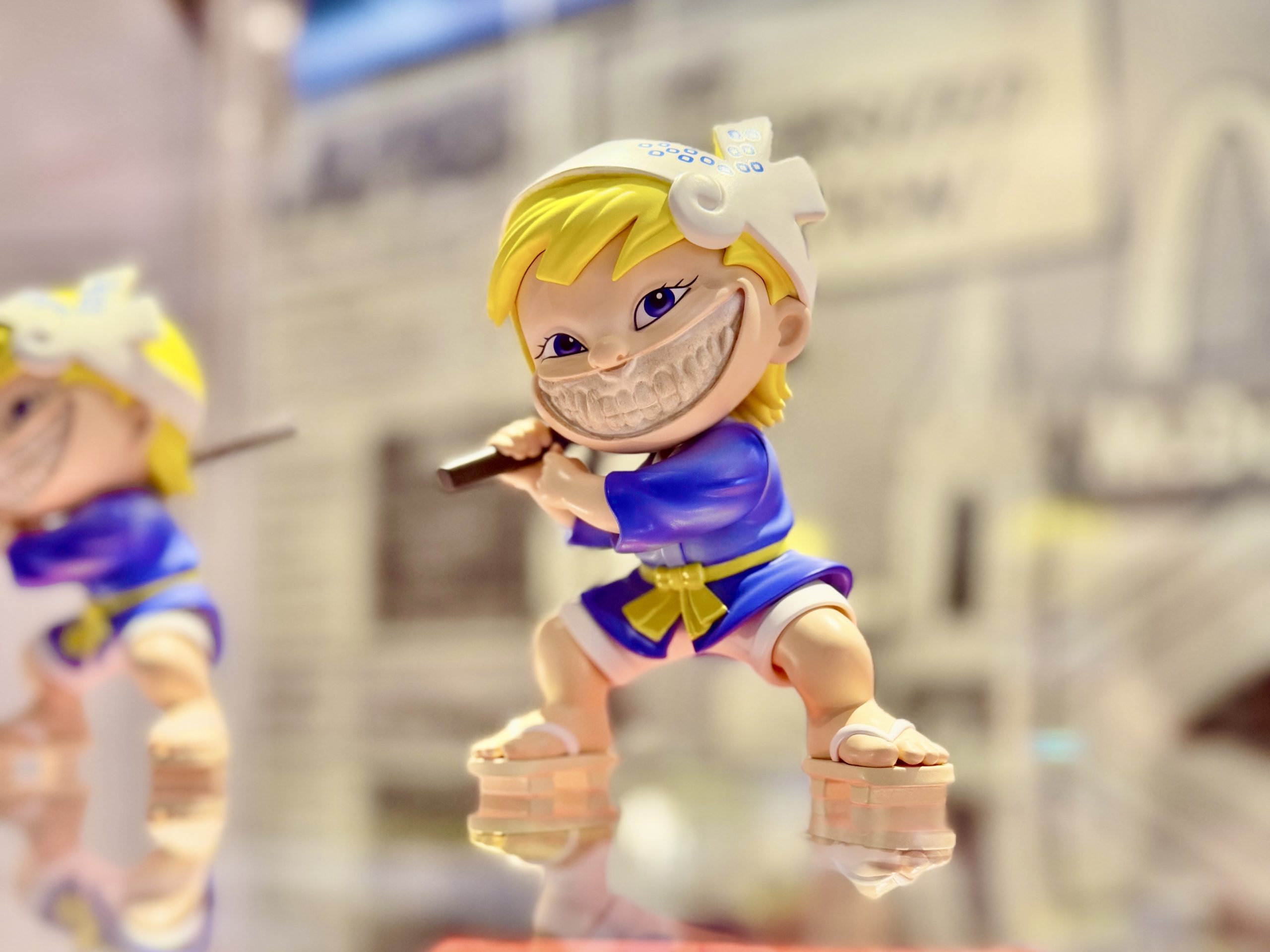 除了大型Figure，亦推出了15厘米高的清仔Grin限量藝術玩具。PHOTO / men's uno HK
