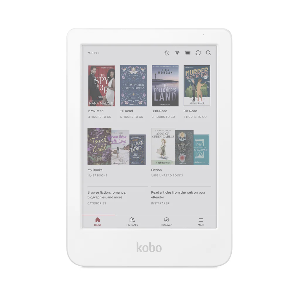 Kobo Clara Colour的6吋彩色螢幕搭配輕盈機身，非常適合單手握持閱讀。PHOTO / Kobo