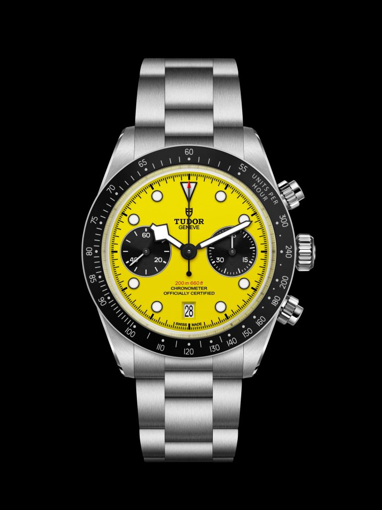 Tudor帝舵表Black Bay Chrono 39 “Bumblebee” 腕錶面世!全新黃黑雙色錶盤和滾花按鈕設計