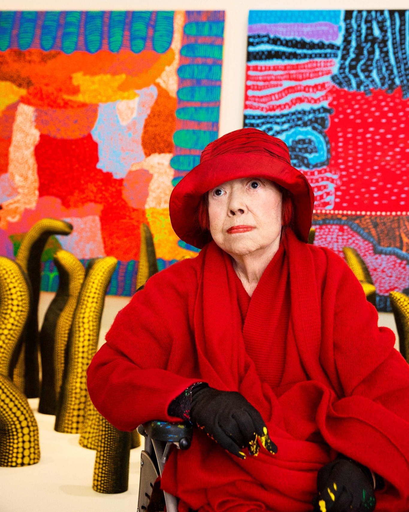 2026年8月14日，草間彌生因多重器官衰竭於東京辭世，享年97歲。PHOTO / Ayoi Kusama Museum